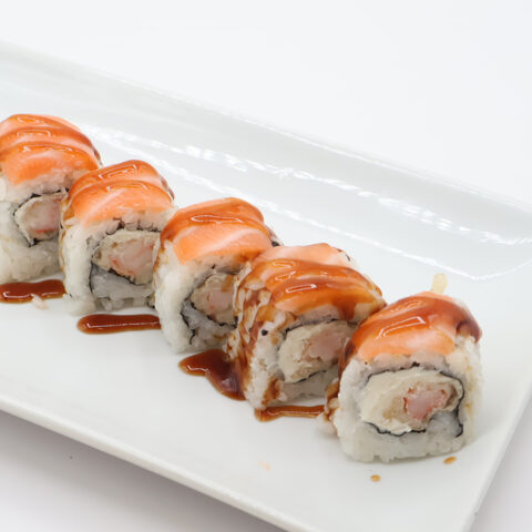 Cheesy Ebi Salmon Roll (Gluten Free)